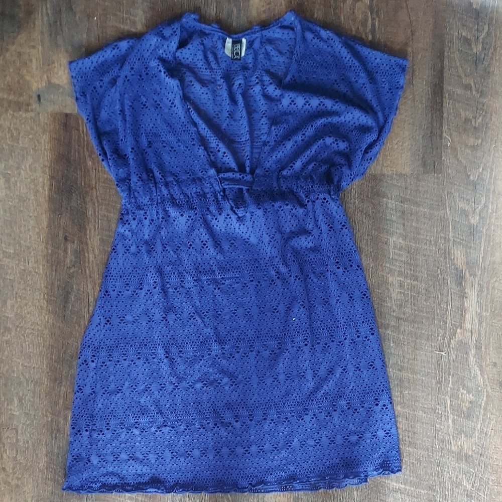 Blue Eyelet Dress